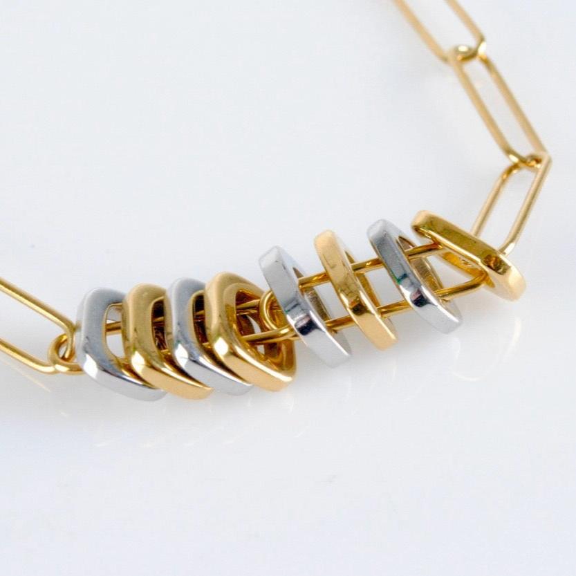 Collar de Cadena Dual Tone