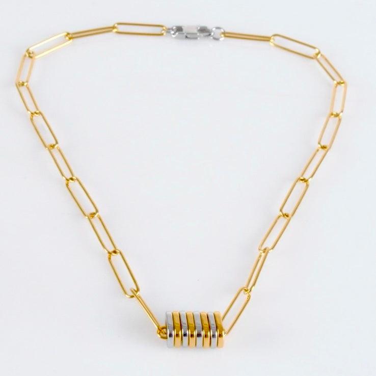 Collar de Cadena Dual Tone