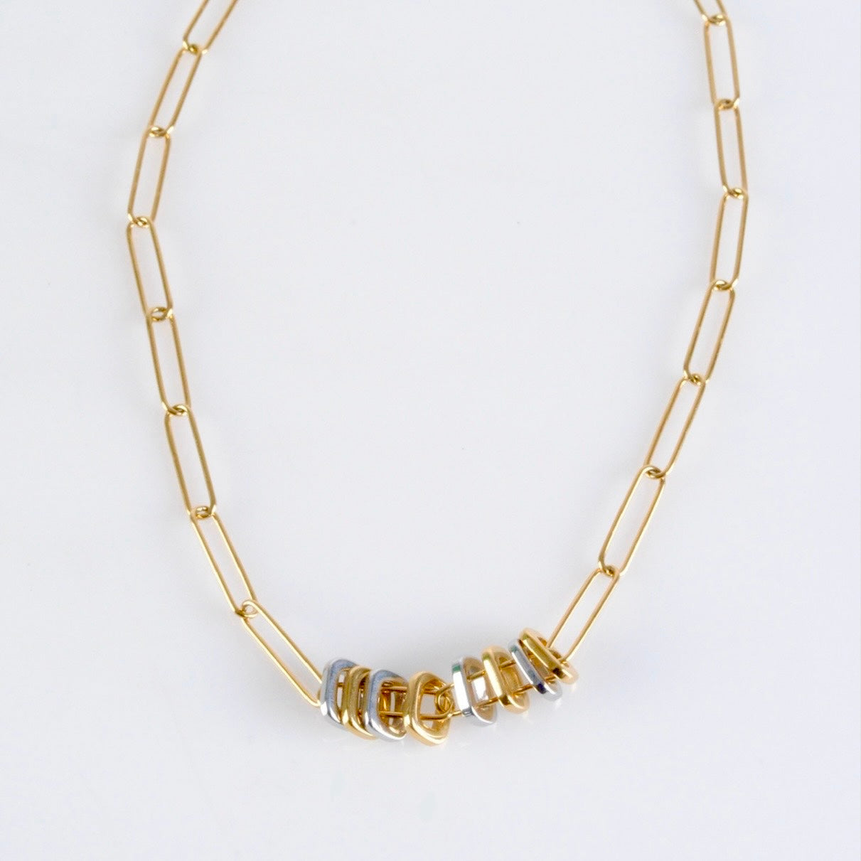Collar de Cadena Dual Tone