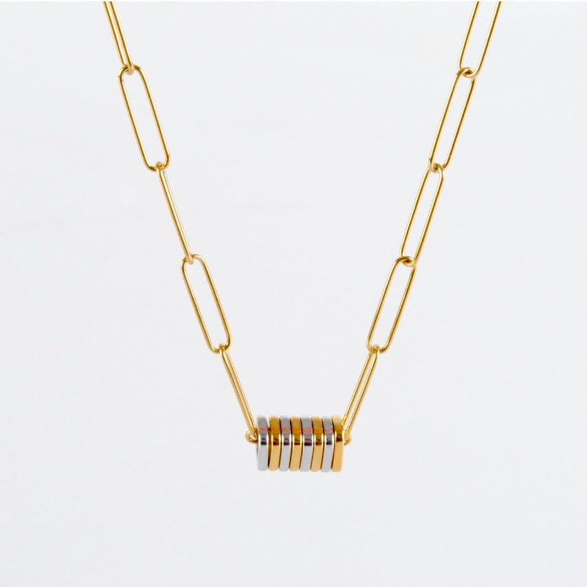 Collar de Cadena Dual Tone