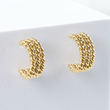 Aretes Triple Twist