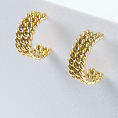 Aretes Triple Twist