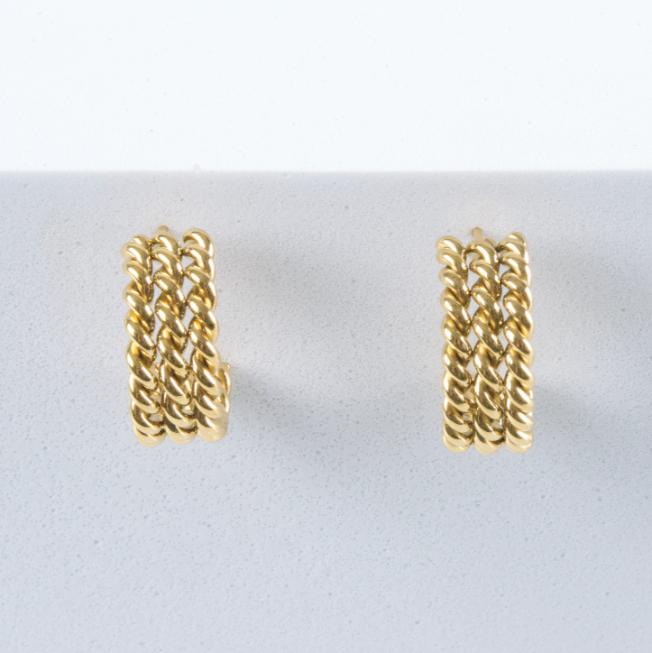 Aretes Triple Twist