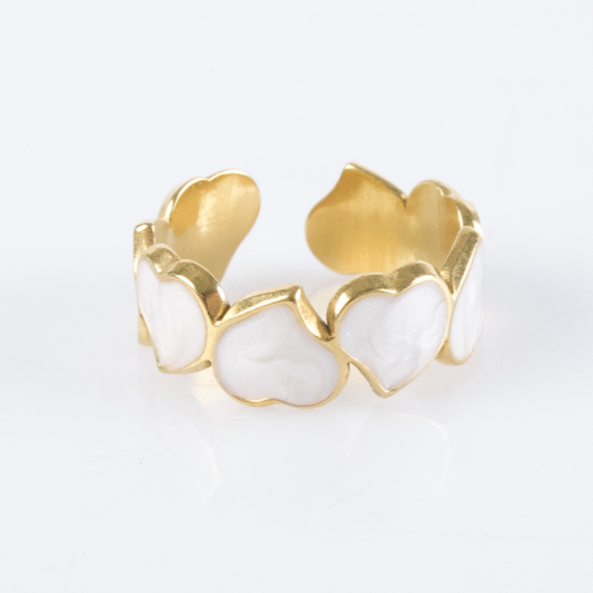 Anillo White Heart