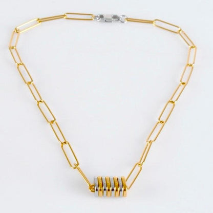 Collar de Cadena Dual Tone