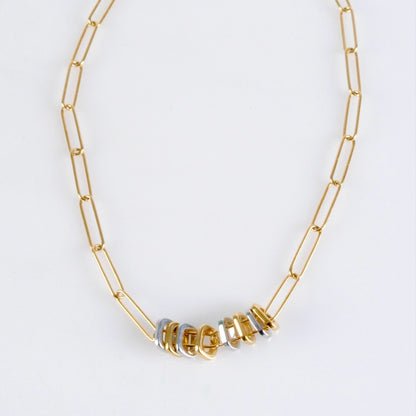 Collar de Cadena Dual Tone