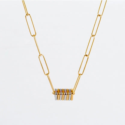 Collar de Cadena Dual Tone