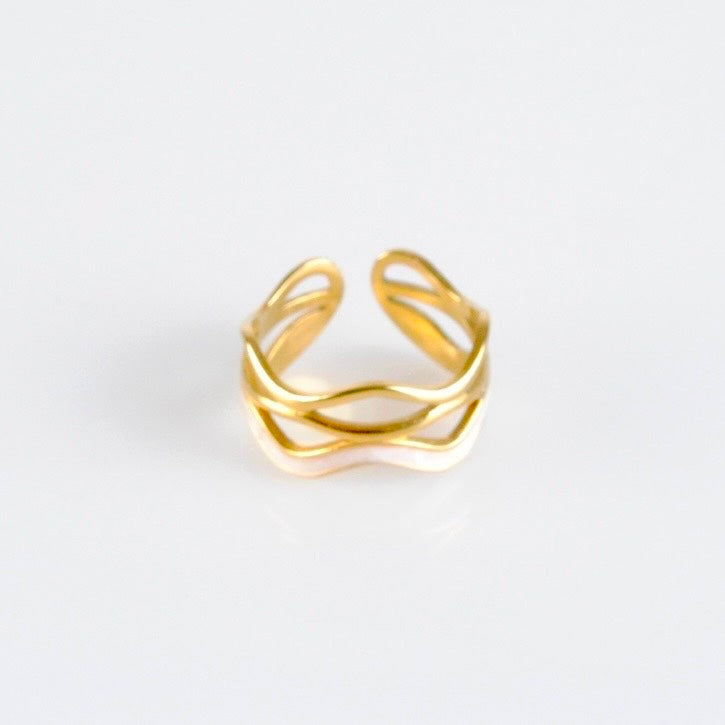 Anillo Golden Waves